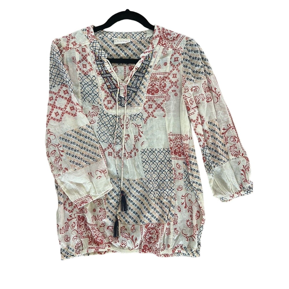 Anthropologie Chaudry Boho Flowy Small Top new without tags